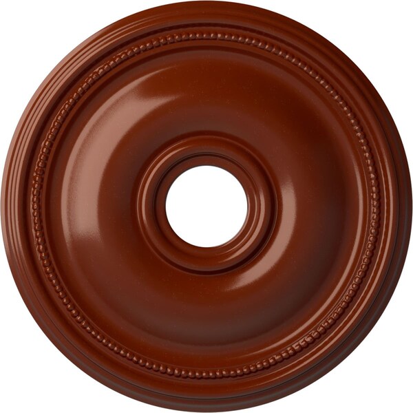 Ekena Millwork Bradford Ceiling Medallion (Fits Canopies up to 4 3/8"), 18 1/8"OD x 3 3/4"ID x 1 1/8"P, Firebrick CM18BRFIF - main